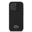 Apple iPhone 16 Pro Uyumlu Kılıf Lacoste Orjinal Lisanslı PU Pike Desenli Arka Yüzey İkonik Timsah Dokuma Logolu Kapak - 8