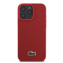 Apple iPhone 16 Pro Max Uyumlu Kılıf Lacoste Orjinal Lisanslı PU Pike Desenli Arka Yüzey İkonik Timsah Dokuma Logolu Kapak - 2