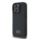 Apple iPhone 16 Pro Max Uyumlu Kılıf Lacoste Orjinal Lisanslı PU Pike Desenli Arka Yüzey İkonik Timsah Dokuma Logolu Kapak - 20