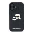 Apple iPhone 16 Uyumlu Kılıf Karl Lagerfeld Orjinal Lisanslı K&C Heads Monogram Pin Kapak - 2