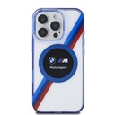 Apple iPhone 16 Pro Uyumlu Kılıf BMW Orjinal Lisanslı Magsafe Şarj Özellikli M Logolu Üç Renk Çizgili Motorsport Circle Kapak - 2