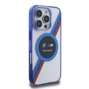 Apple iPhone 16 Pro Uyumlu Kılıf BMW Orjinal Lisanslı Magsafe Şarj Özellikli M Logolu Üç Renk Çizgili Motorsport Circle Kapak - 3