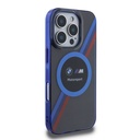 Apple iPhone 16 Pro Uyumlu Kılıf BMW Orjinal Lisanslı Magsafe Şarj Özellikli M Logolu Üç Renk Çizgili Motorsport Circle Kapak - 19