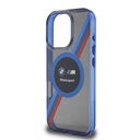 Apple iPhone 16 Pro Max Uyumlu Kılıf BMW Orjinal Lisanslı Magsafe Şarj Özellikli M Logolu Üç Renk Çizgili Motorsport Circle Kapak - 5