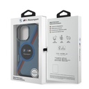 Apple iPhone 16 Pro Max Uyumlu Kılıf BMW Orjinal Lisanslı Magsafe Şarj Özellikli M Logolu Üç Renk Çizgili Motorsport Circle Kapak - 16
