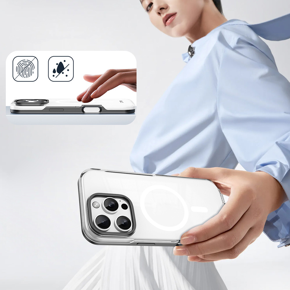 Apple iPhone 16 Pro Max Uyumlu Kılıf Magsafe Şarj Özellikli Çıkarılabilir Arka Yüzeyli Zore Polar Kapak - 7