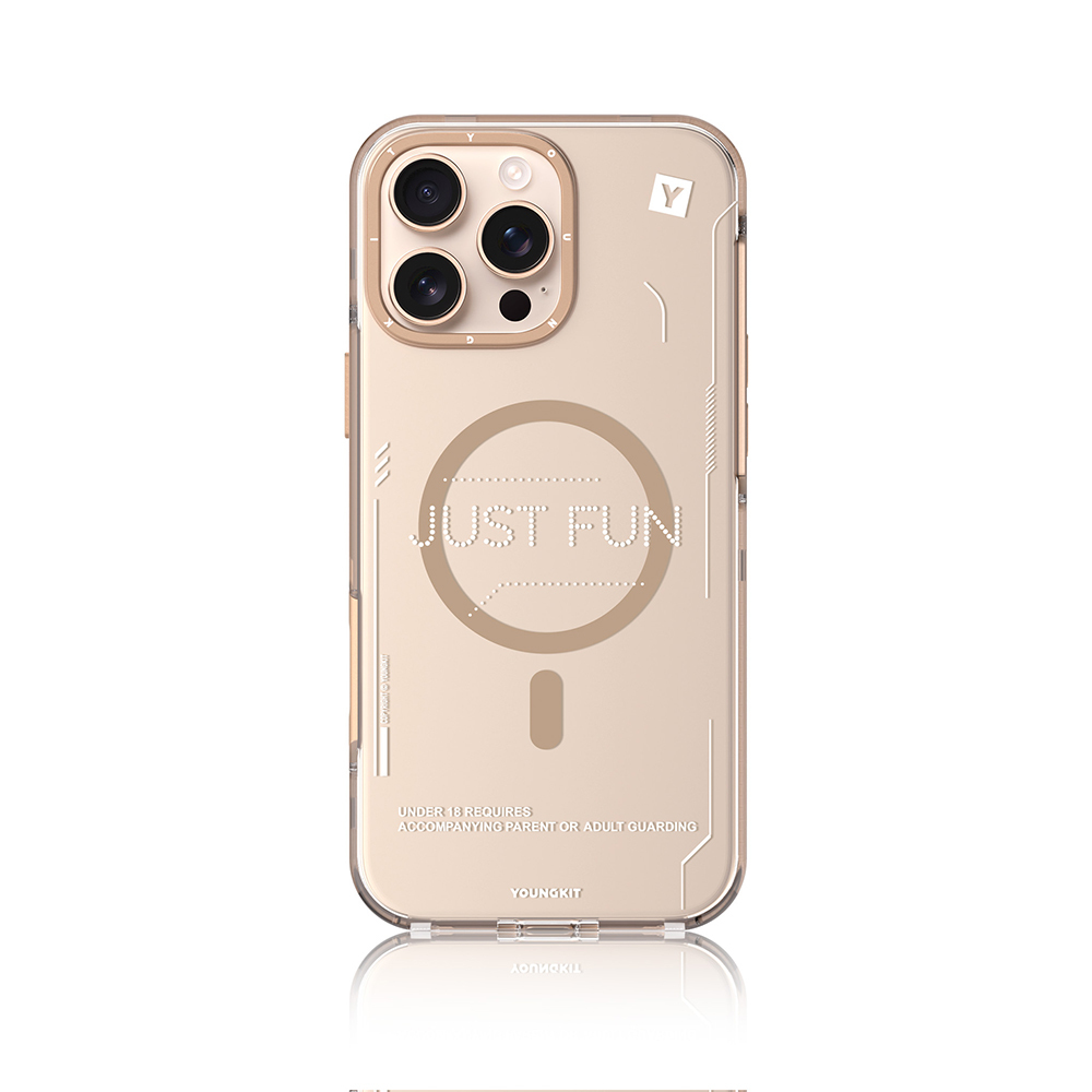 Apple iPhone 16 Pro Max Uyumlu Kılıf Magsafe Şarj Özellikli Çıkarılabilir Arka Yüzeyli Youngkit Mecha Kapak - 17