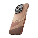 Apple iPhone 16 Pro Uyumlu Kılıf Magsafe Şarj Özellikli Benks GoldenTide ArmorAir 600D Kevlar Kapak - 2