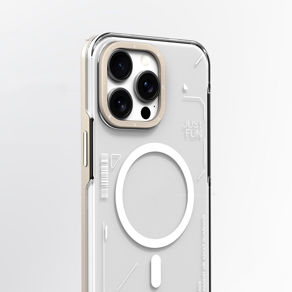 Apple iPhone 16 Pro Uyumlu Kılıf Magsafe Şarj Özellikli Çıkarılabilir Arka Yüzeyli Youngkit Mecha Kapak - 6