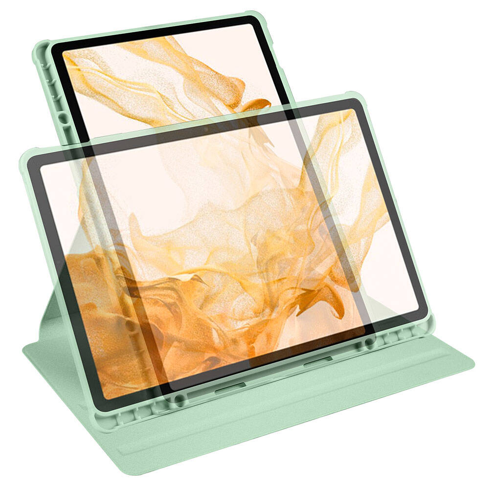 Galaxy Tab S10 Plus Kılıf Zore Termik Kalem Bölmeli Dönebilen Standlı Kılıf - 49