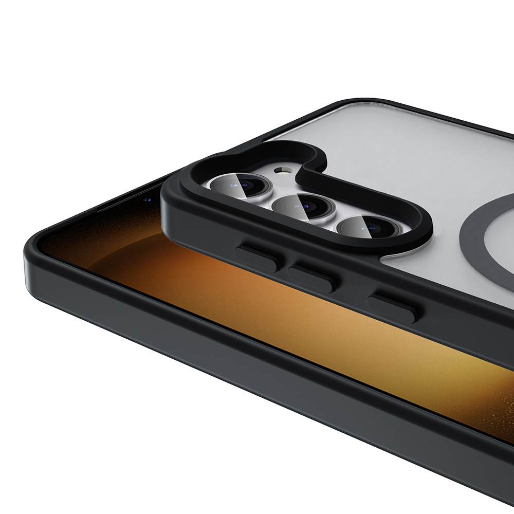 Samsung Galaxy S24 FE Uyumlu Kılıf Magsafe Şarj Özellikli Mat Arka Yüzey Zore Sio Kapak - 7