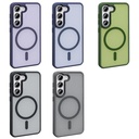 Samsung Galaxy S24 FE Uyumlu Kılıf Magsafe Şarj Özellikli Mat Arka Yüzey Zore Sio Kapak - 9