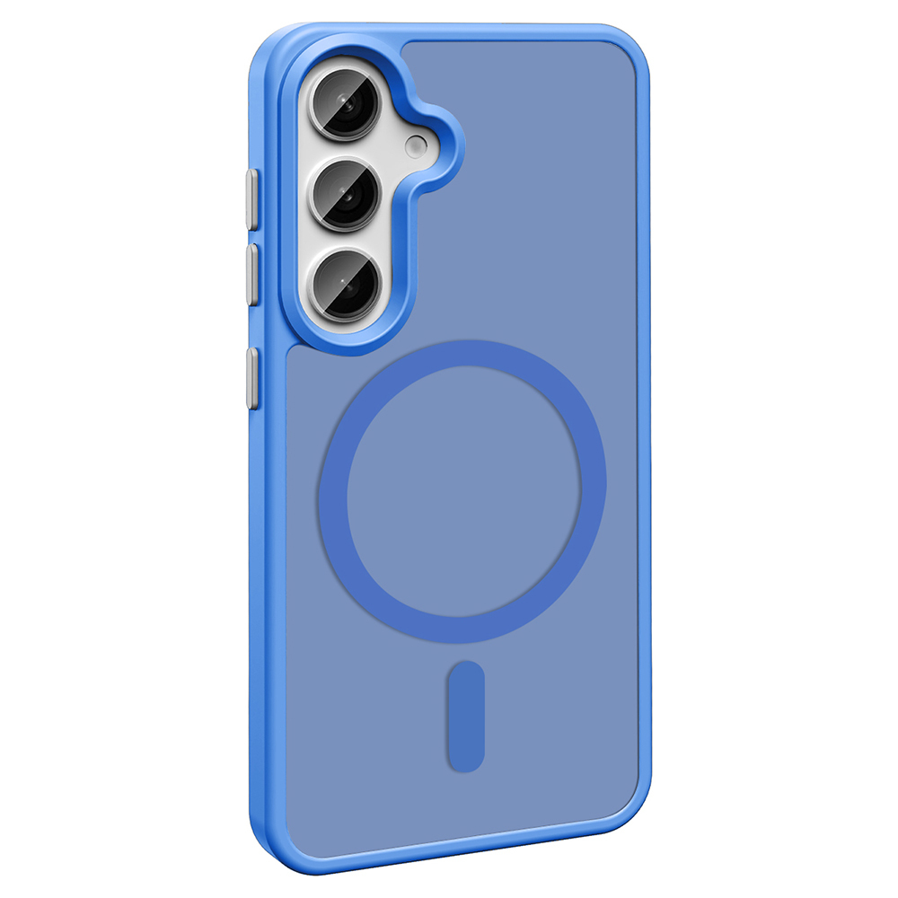 Samsung Galaxy S24 FE Uyumlu Kılıf Magsafe Şarj Özellikli Mat Arka Yüzey Zore Sio Kapak - 5