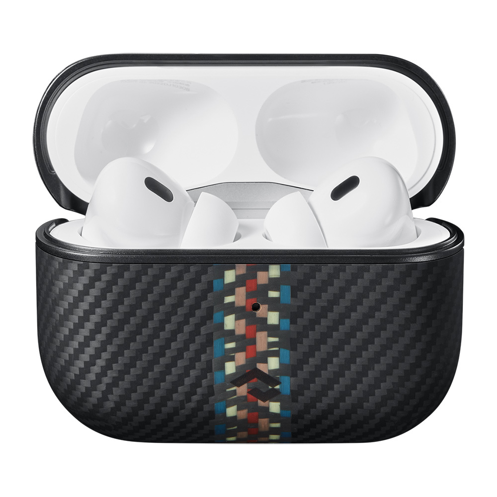 Apple Airpods Pro Uyumlu Kılıf Magsafe Şarj Özellikli 600D Aramid Fiber Pitaka Orchestra Serisi Rhapsody Kılıf - 1