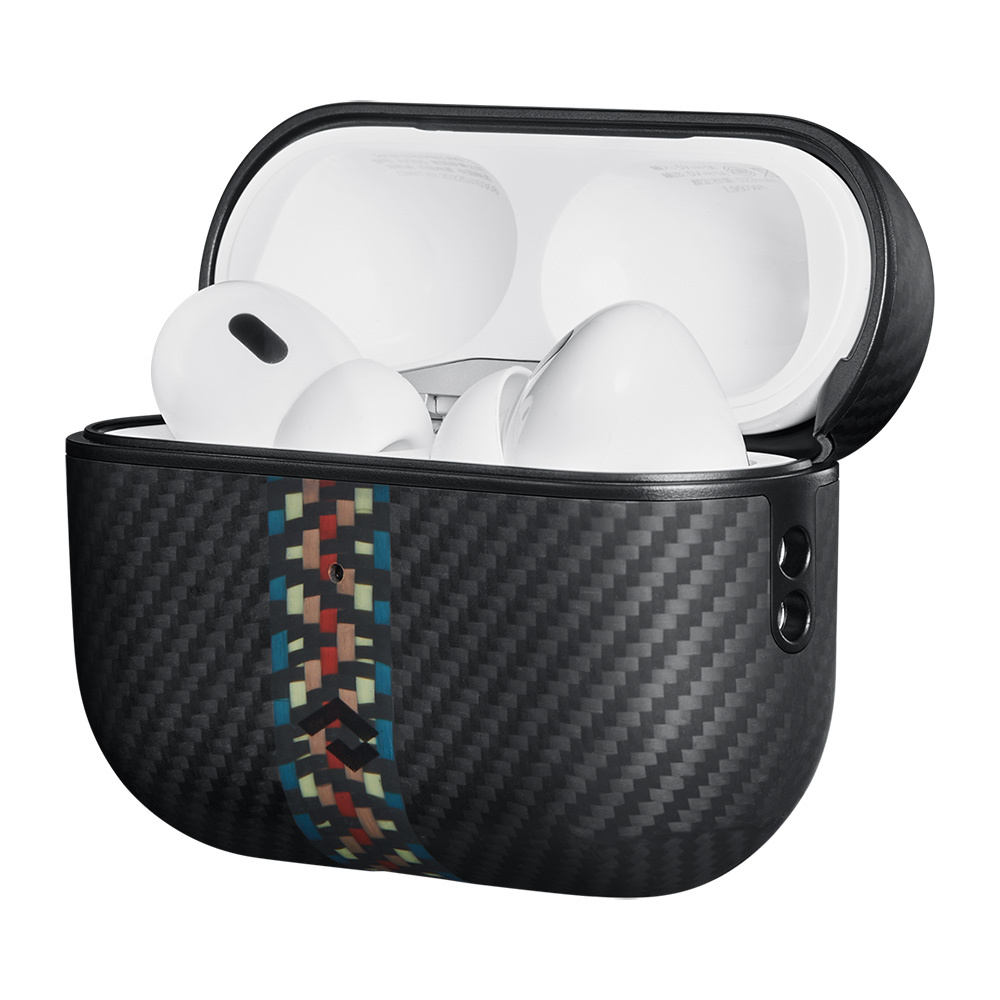 Apple Airpods Pro Uyumlu Kılıf Magsafe Şarj Özellikli 600D Aramid Fiber Pitaka Orchestra Serisi Rhapsody Kılıf - 2