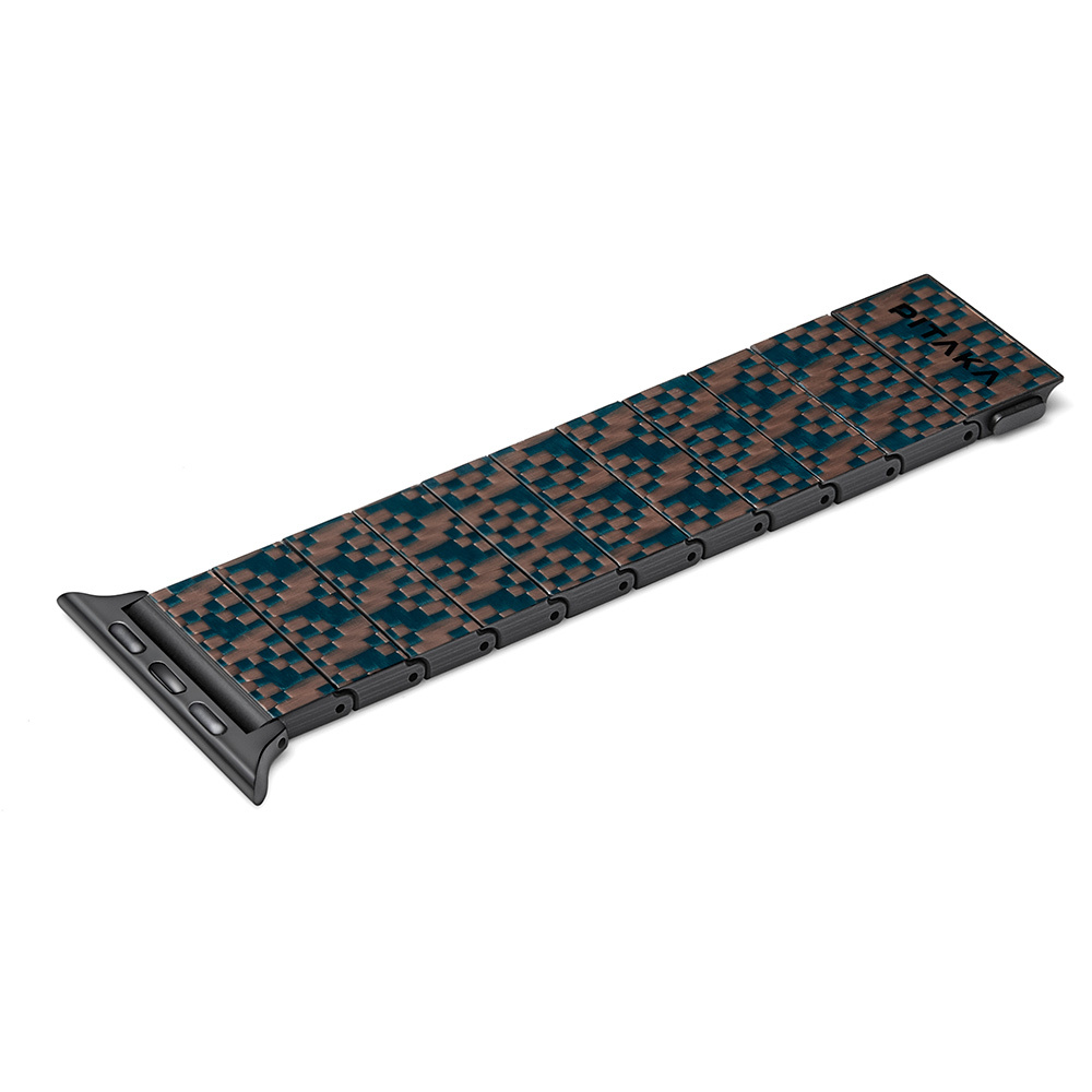 Apple Watch Serisi Uyumlu Aramid Fiber ve Karbon Fiber Pitaka Dreamland ChromaCarbon Serisi Stairs Universal Kordon - 13