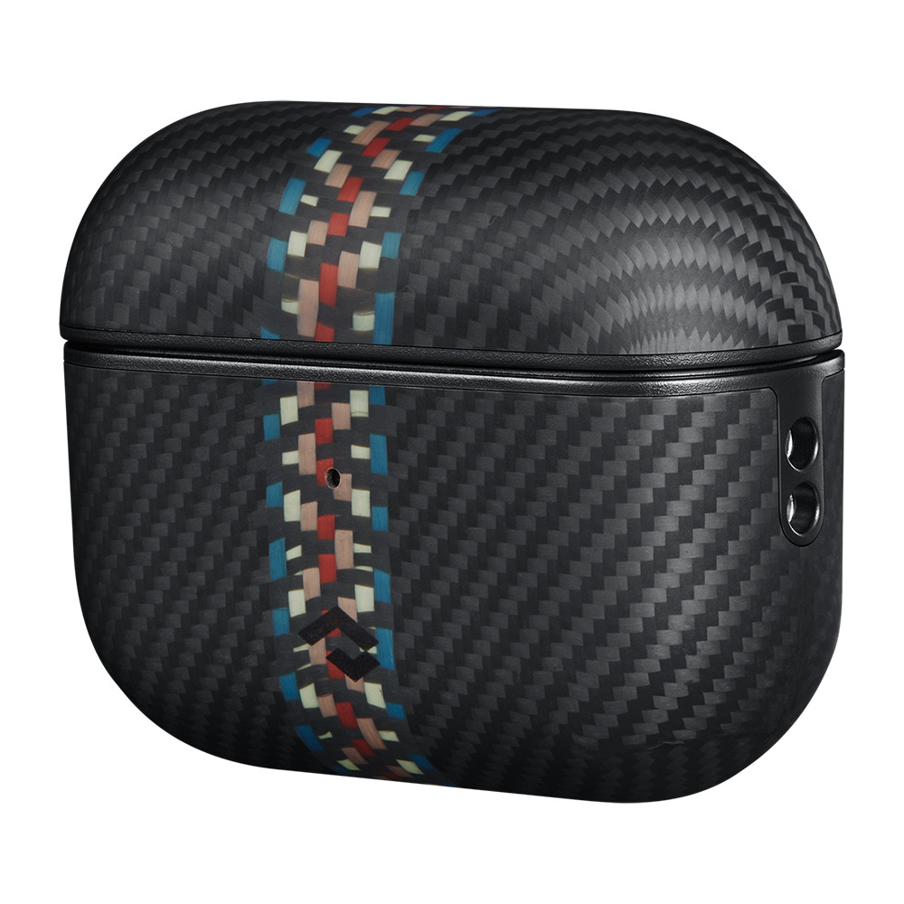 Apple Airpods Pro 2 Uyumlu Kılıf Magsafe Şarj Özellikli 600D Aramid Fiber Pitaka Orchestra Serisi Rhapsody Kılıf - 3