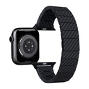 Apple Watch Serisi Uyumlu Karbon Fiber Pitaka Modern Serisi Black-Grey Twill Universal Kordon - 10