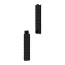 Apple Watch Serisi Uyumlu Karbon Fiber Pitaka Modern Serisi Black-Grey Twill Universal Kordon - 11