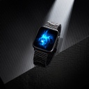 Apple Watch Serisi Uyumlu Karbon Fiber Pitaka Retro Serisi Black-Grey Twill Universal Kordon - 3