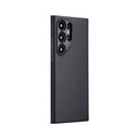 Samsung Galaxy S24 Ultra Uyumlu Kılıf Magsafe Şarj Özellikli 600D Aramid Fiber Pitaka Ultra-Slim Classic Serisi Black-Grey Twill Kapak - 1