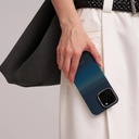 Apple iPhone 16 Pro Max Uyumlu Kılıf Magsafe Şarj Özellikli Aramid Fiber Pitaka Tactile Woven Sunset-Moonrise Serisi Moonrise Kapak - 3