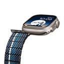 Apple Watch Serisi Uyumlu Aramid Fiber ve Karbon Fiber Pitaka Poetry of Things ChromaCarbon Serisi Moon Universal Kordon - 7