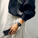 Apple Watch Serisi Uyumlu Aramid Fiber ve Karbon Fiber Pitaka Poetry of Things ChromaCarbon Serisi Moon Universal Kordon - 13