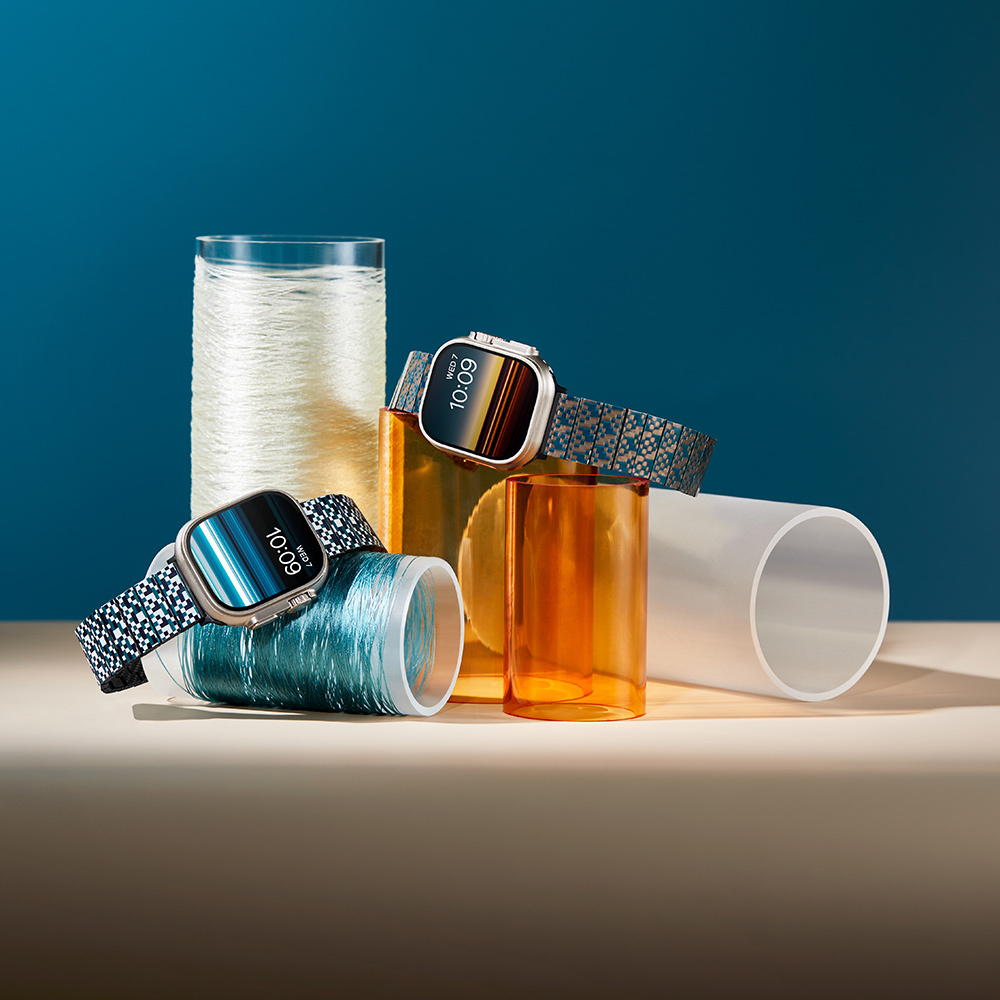 Apple Watch Serisi Uyumlu Aramid Fiber ve Karbon Fiber Pitaka Dreamland ChromaCarbon Serisi Mosaic Universal Kordon - 12