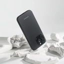 Apple iPhone 16 Pro Max Uyumlu Kılıf Magsafe Şarj Özellikli Aramid Fiber Pitaka Military-Grade Classic Serisi Black-Grey Twill Kapak - 3