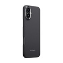 Apple iPhone 16 Plus Uyumlu Kılıf Magsafe Şarj Özellikli 600D Aramid Fiber Pitaka Ultra-Slim Classic Serisi Black-Grey Twill Kapak - 1