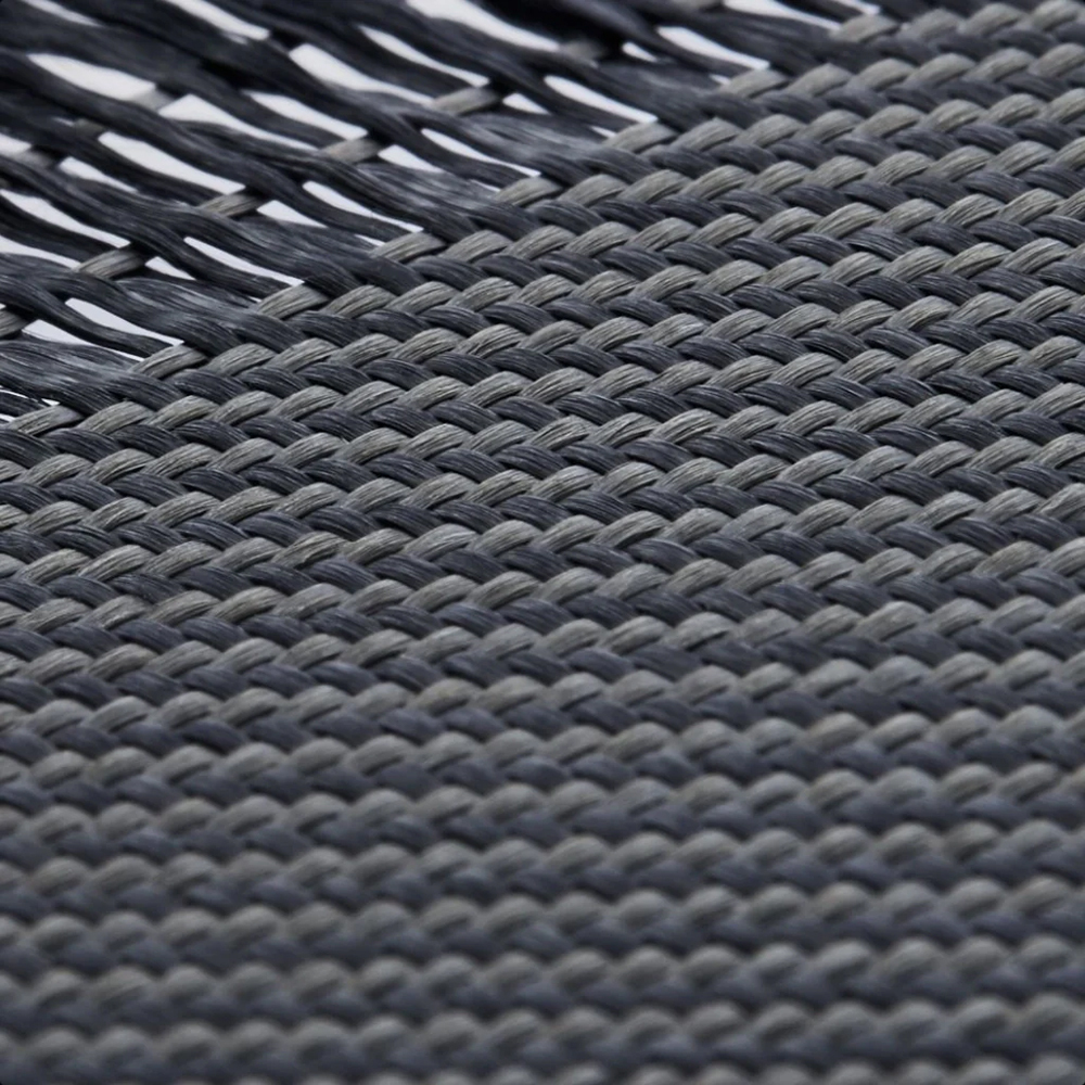 Apple iPhone 16 Pro Max Uyumlu Kılıf Magsafe Şarj Özellikli 600D Aramid Fiber Pitaka Ultra-Slim Classic Serisi Black-Grey Twill Kapak - 9