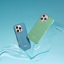 Apple iPhone 16 Pro Max Uyumlu Kılıf Magsafe Şarj Özellikli Aramid Fiber Pitaka Ultra-Slim Classic Serisi Forest Green Kapak - 3