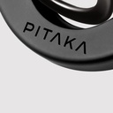 Apple iPhone 16 Pro Max Uyumlu Kılıf Magsafe Şarj Özellikli Grip 3 Standlı Aramid Fiber Pitaka Tactile Woven Sunset-Moonrise Serisi Sunset Kapak - 10