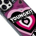 Apple iPhone 15 Pro Uyumlu Kılıf Magsafe Şarj Özellikli Airbagli Çift Katmanlı Youngkit Flipped Serisi Kapak - 4