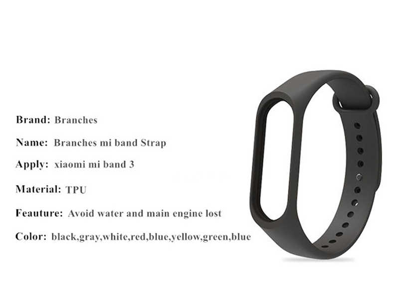 Xiaomi Mi Band 3 Uyumlu Silikon Kordon - 1