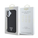 Apple iPhone 16 Uyumlu Kılıf Guess Orjinal Lisanslı Magsafe Şarj Özellikli Grained Triangle Kapak - 7