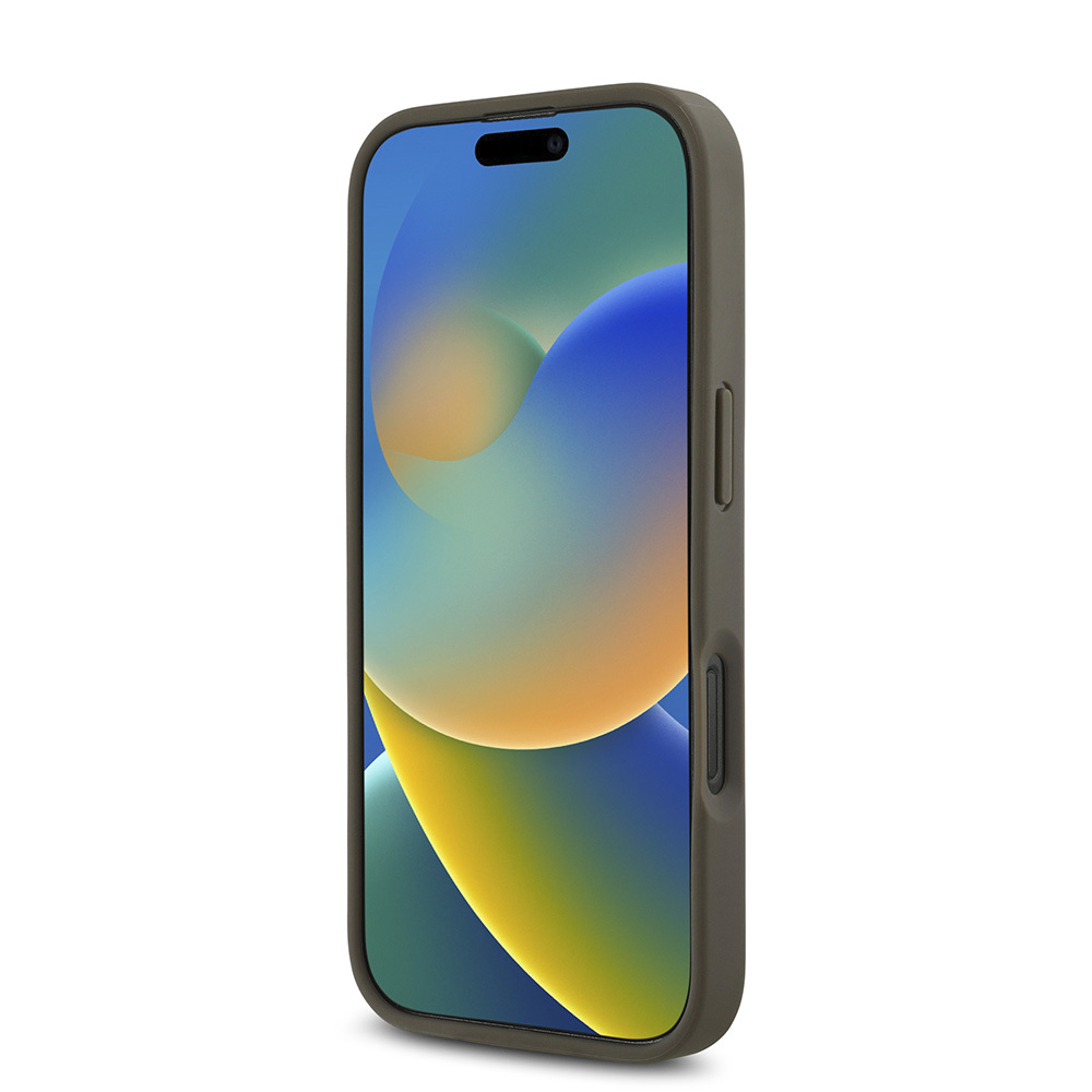 Apple iPhone 16 Pro Uyumlu Kılıf DKNY Orjinal Lisanslı Magsafe Şarj Özellikli 3D Yazılı Repeat Pattern Kapak - 4