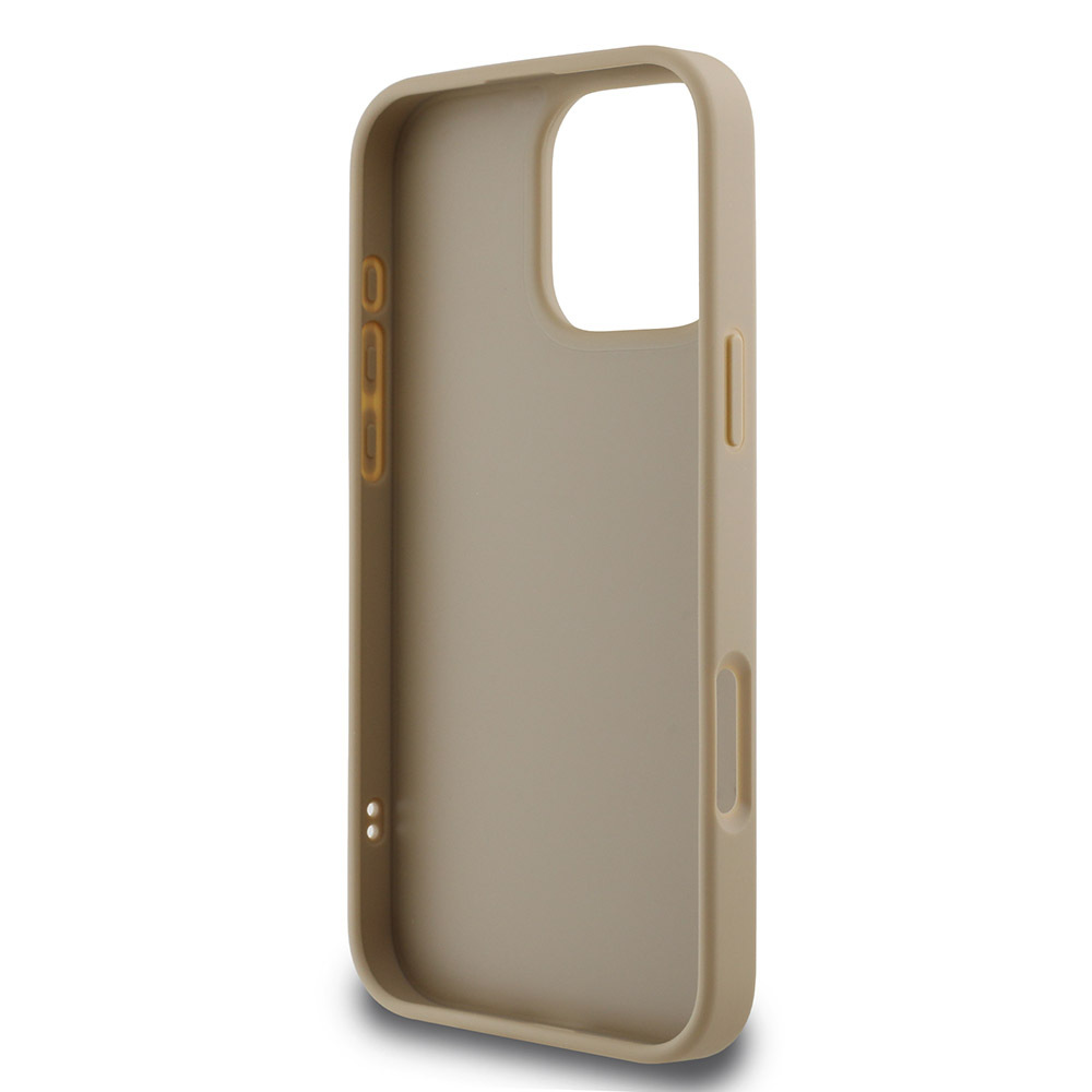 Apple iPhone 16 Pro Uyumlu Kılıf DKNY Orjinal Lisanslı Kapitone Tasarımlı Metal Logolu Deri Kapak - 12