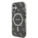 Apple iPhone 16 Pro Uyumlu Kılıf Guess Orjinal Lisanslı Magsafe Şarj Özellikli IML Baskılı Klasik Logolu 4G Desenli Kapak - 1