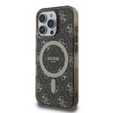 Apple iPhone 16 Pro Uyumlu Kılıf Guess Orjinal Lisanslı Magsafe Şarj Özellikli IML Baskılı Klasik Logolu 4G Desenli Kapak - 1