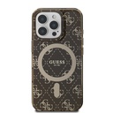 Apple iPhone 16 Pro Uyumlu Kılıf Guess Orjinal Lisanslı Magsafe Şarj Özellikli IML Baskılı Klasik Logolu 4G Desenli Kapak - 2