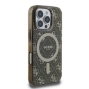 Apple iPhone 16 Pro Uyumlu Kılıf Guess Orjinal Lisanslı Magsafe Şarj Özellikli IML Baskılı Klasik Logolu 4G Desenli Kapak - 3