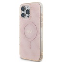 Apple iPhone 16 Pro Uyumlu Kılıf Guess Orjinal Lisanslı Magsafe Şarj Özellikli IML Baskılı Klasik Logolu 4G Desenli Kapak - 8