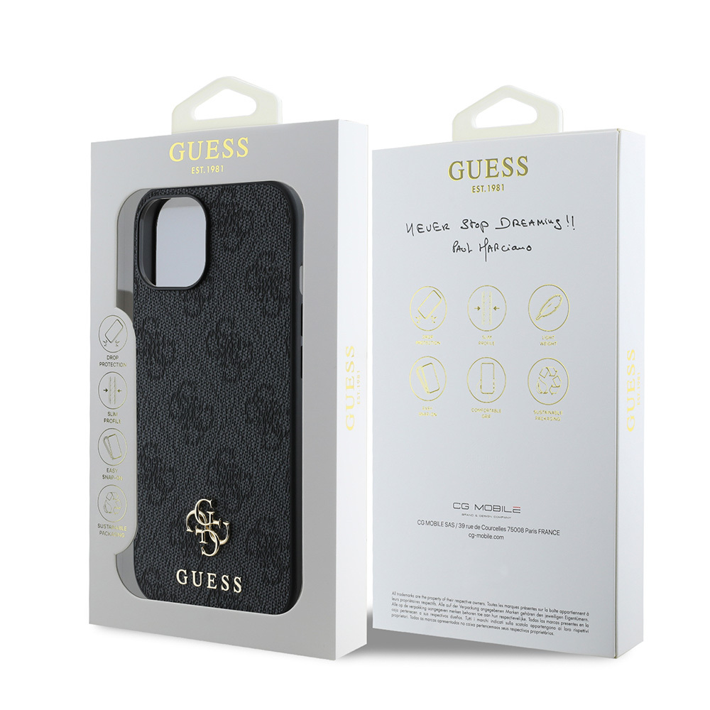 Apple iPhone 14 Uyumlu Kılıf Guess Orjinal Lisanslı Magsafe Şarj Özellikli Small 4G Classic Kapak - 7