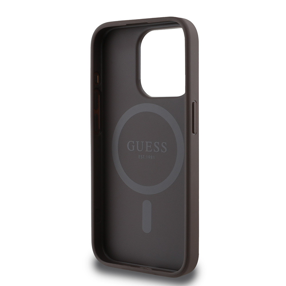 Apple iPhone 14 Pro Uyumlu max Kılıf Guess Orjinal Lisanslı Magsafe Şarj Özellikli Small 4G Classic Kapak - 14