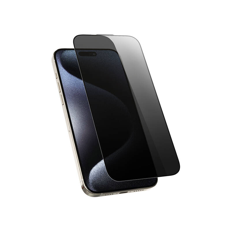 Apple iPhone 12 Pro Uyumlu Wiwu Wi-SQ009 Easy Install iPrivacy 360° Anti-Peep Oleofobik Temperli Cam Ekran Koruyucu + Kolay Uygulama Aparatlı - 1