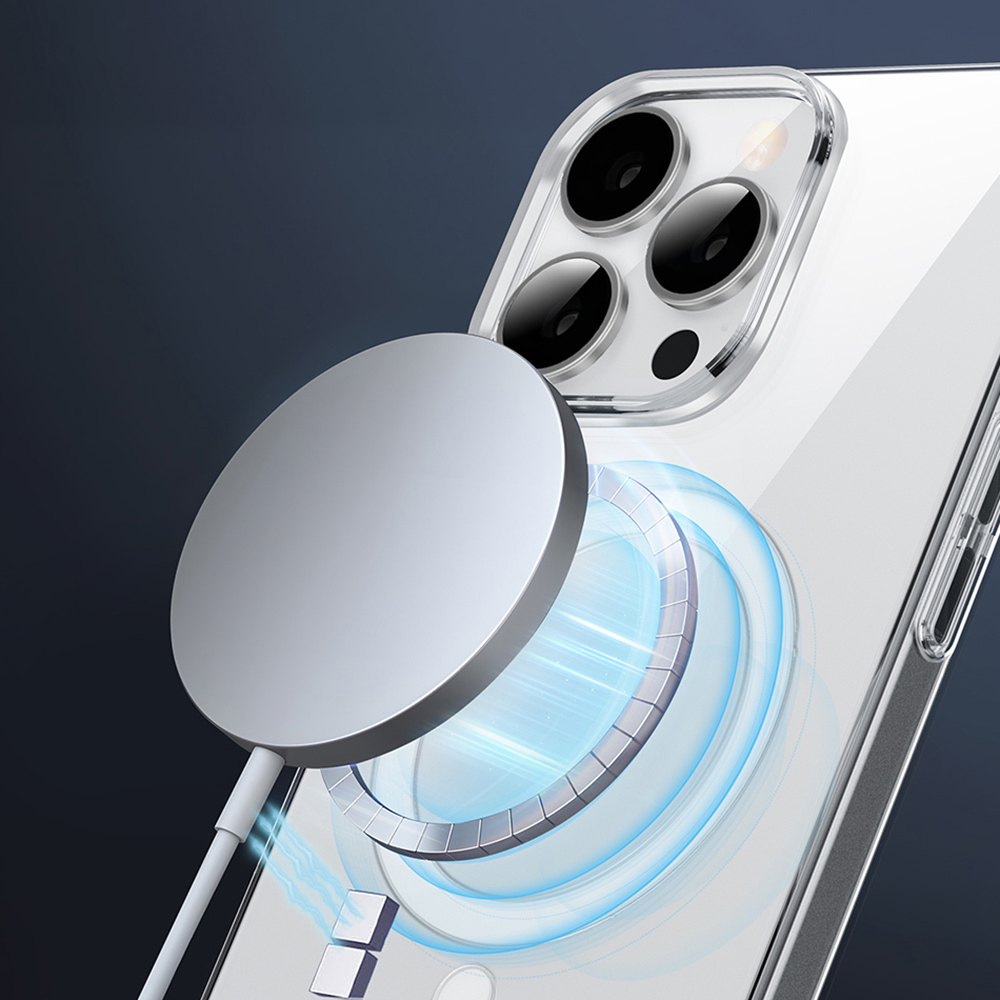 Apple iPhone 16 Uyumlu Kılıf Magsafe Şarj Özellikli Wiwu YXK-207 Invisible Pro Sert PC Kapak - 4