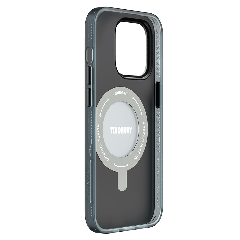 Apple iPhone 14 Pro Max Uyumlu Kılıf Magsafe Şarj Özellikli Youngkit 360° Standlı Technology Serisi Kapak - 3