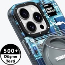Apple iPhone 14 Pro Max Uyumlu Kılıf Magsafe Şarj Özellikli Youngkit 360° Standlı Technology Serisi Kapak - 10
